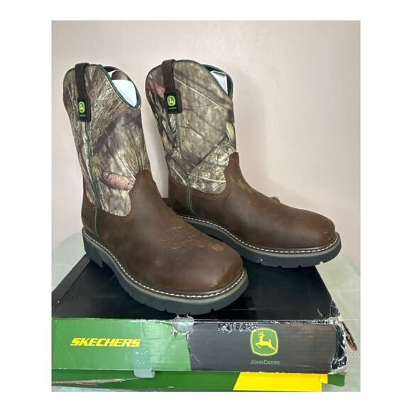 Skechers x John Deere Rowood Moss Burrow 256021 Men\'s Waterproof Work Boot 10.5 main image 10